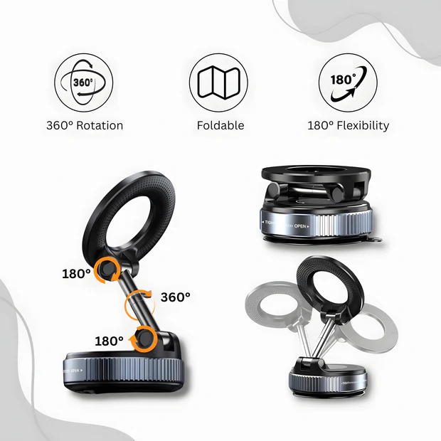 (Limited Time Discount 🔥 Last Day) Vacuum Magnetic Suction Car Phone Holder